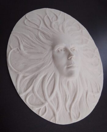 White resin sculpture