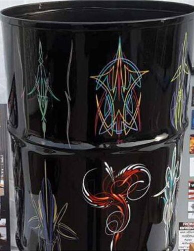 Barrel with pinstriping