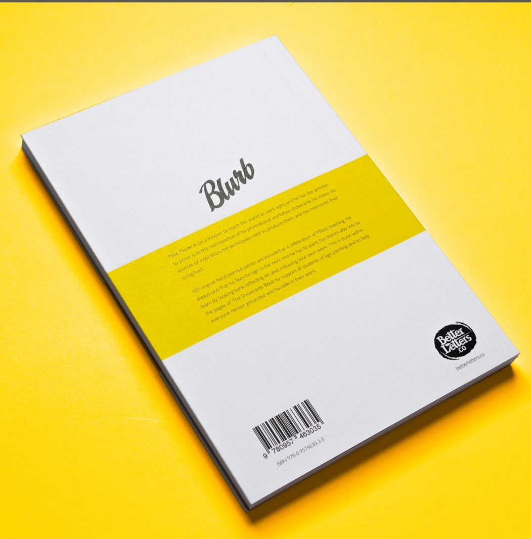 Mike Meyer Showcard Design Workshop Book back