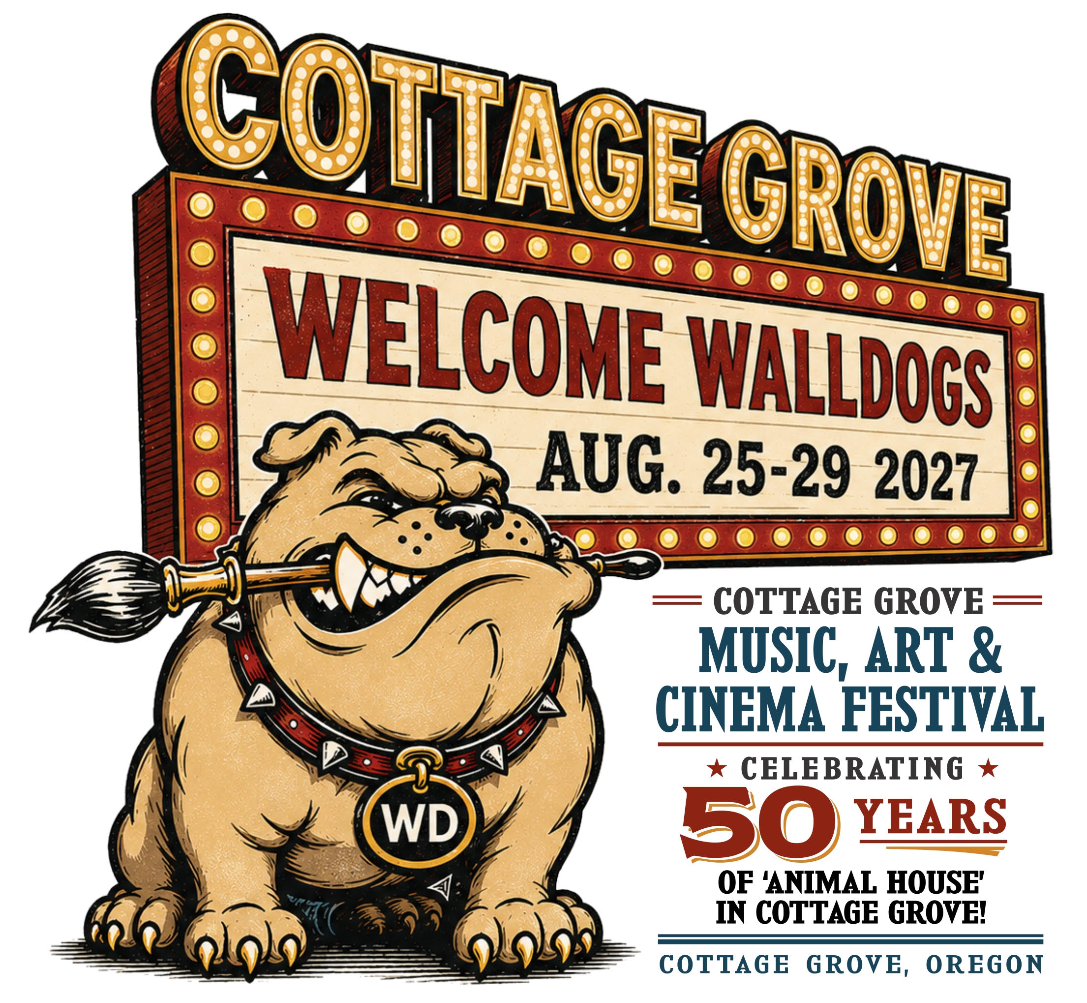 Cottage Grove, Oregon Welcome WallDogs August 25-29, 2027