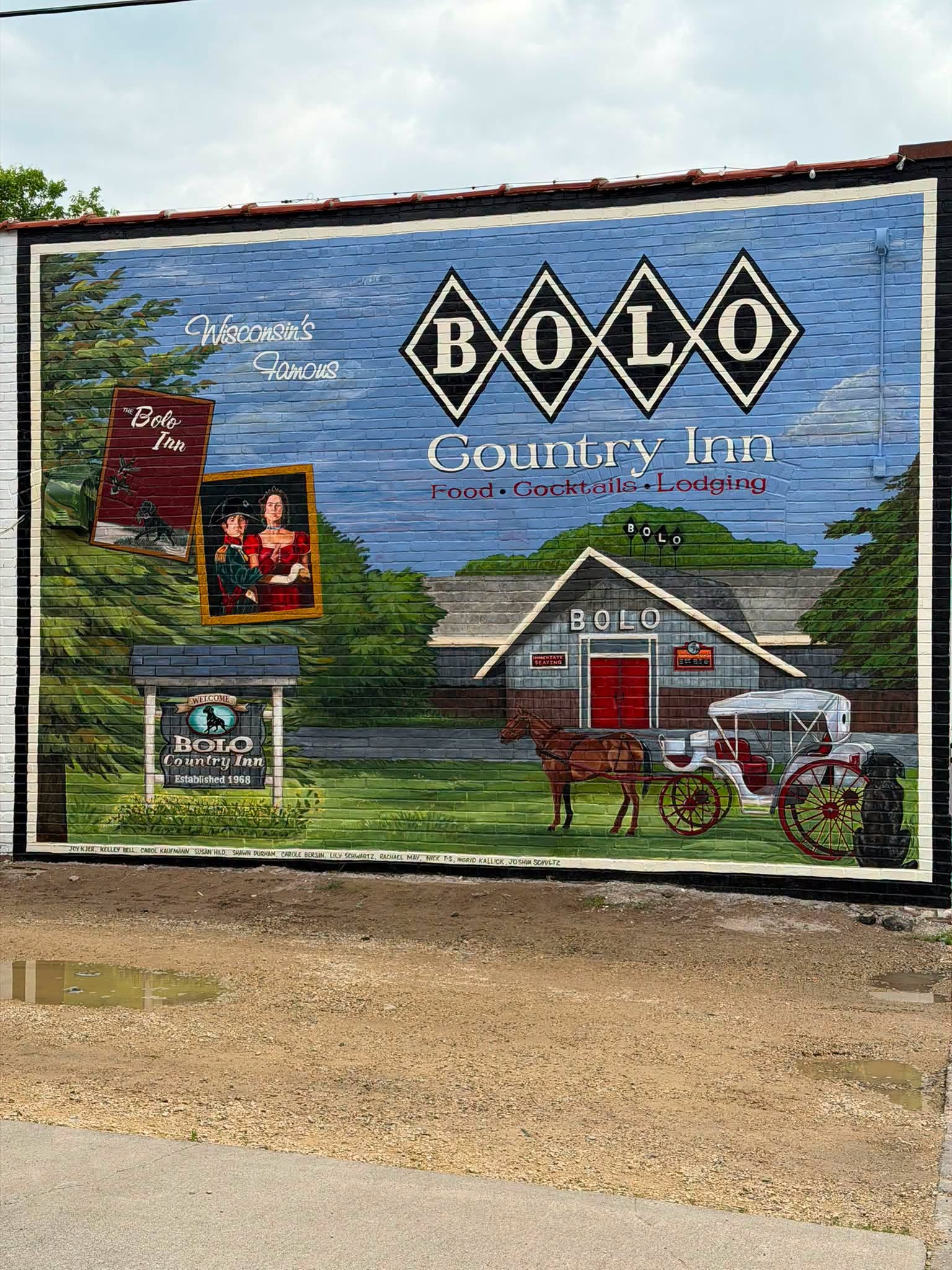 BOLO County Inn completed mural