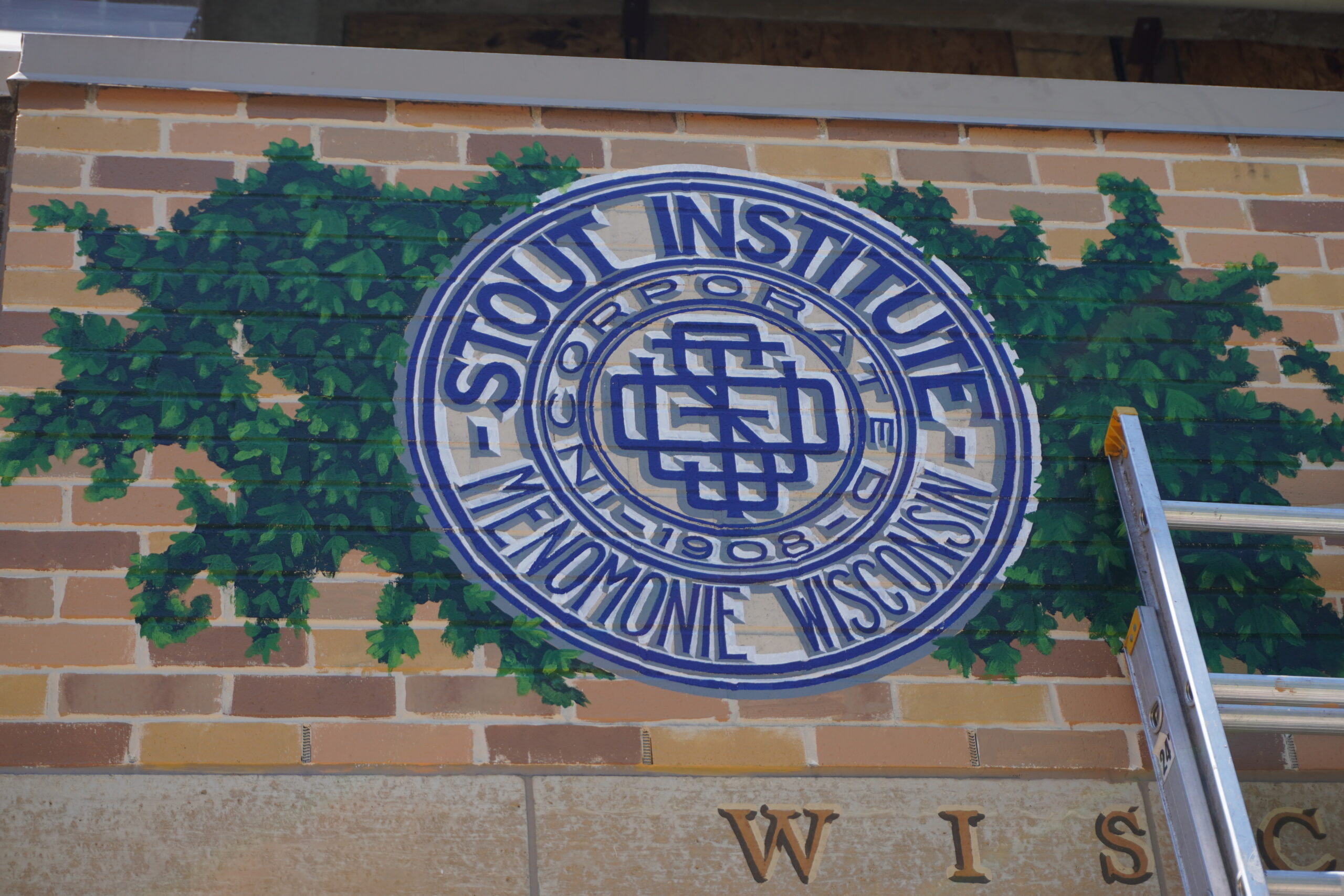Stout Institute Menomonie Wisconsin badge painting