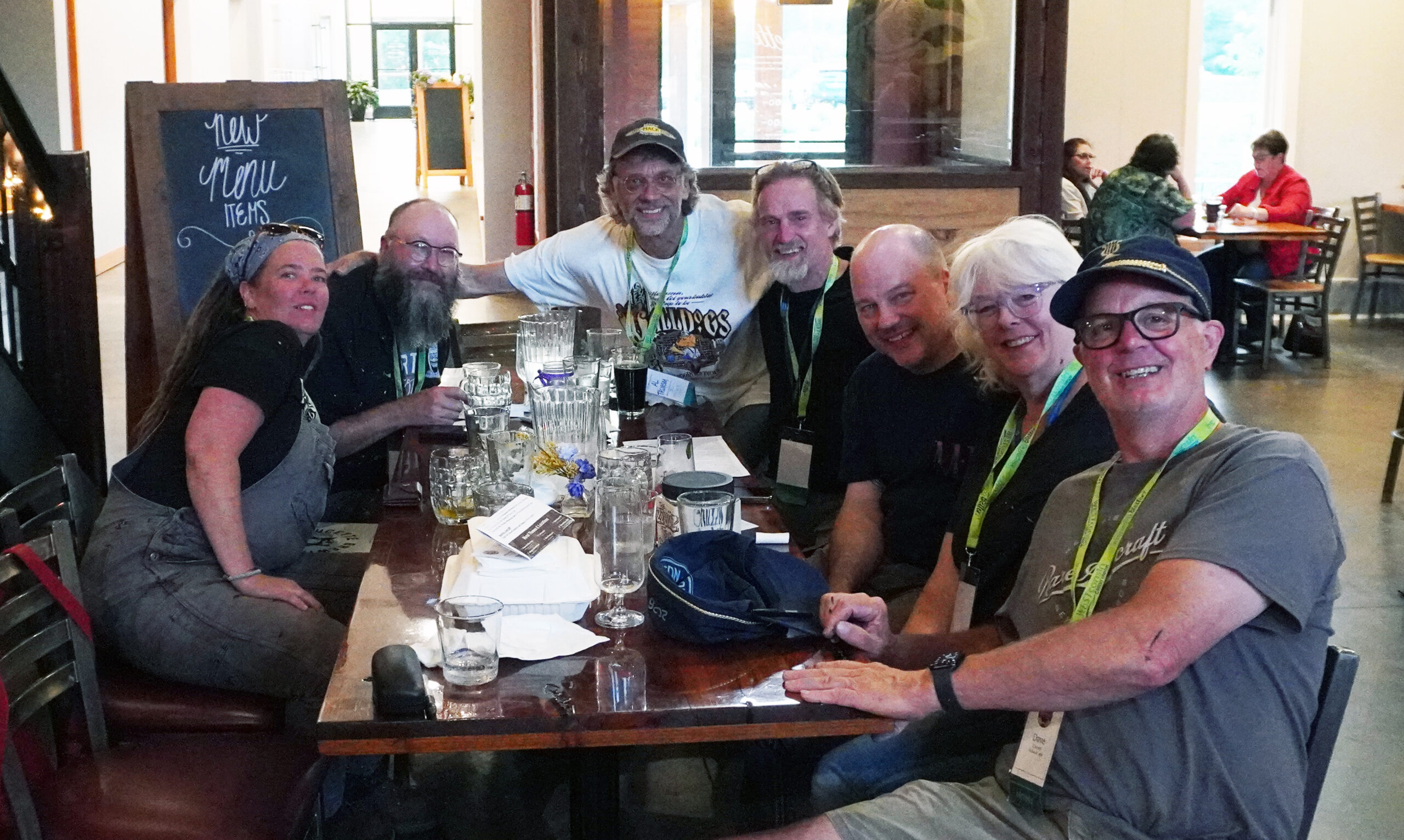 Group of people gathered around a table
