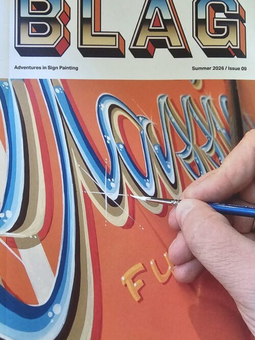BLAG Cover close up of paint brush